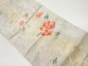 リサイクル 花模様織出し名古屋帯